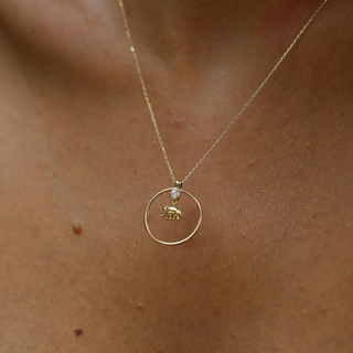 Fil Bereket  Altın Kolye