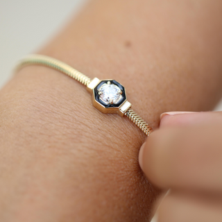 Altın Baget Taşlı Proci Bileklik