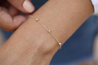 Altın Dorika Toplu Zincir Bright Bileklik