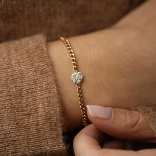 Altın To The Moon Bileklik – 14 Ayar Altın | CHN Kuyumculuk