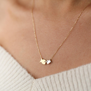 Altın Anne Çocuk Kolye