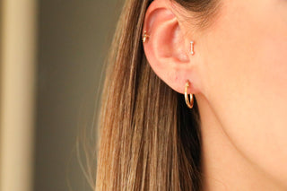 Altın Mini Halka Küpe