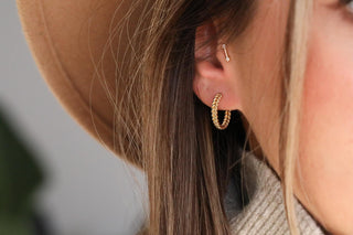 Altın Otai Örgü Küpe