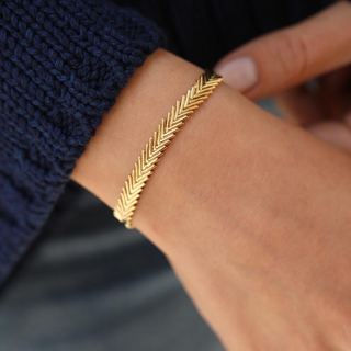 Yeni Başak Altın Bileklik – 14 Ayar Altın | CHN Kuyumculuk