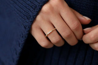 Baget ve Tektaş Minimalist Altın Yüzük