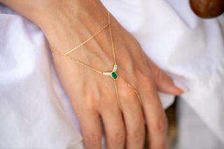 Yeşil Ve Baget Taşlı Altın Şahmeran