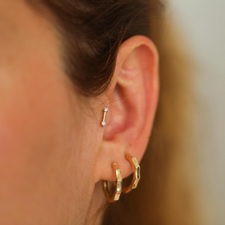 Altın Sparkle Piercing – 14 Ayar Altın | CHN Kuyumculuk