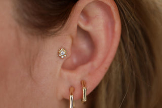 Altın Luan Piercing – 14 Ayar Altın | CHN Kuyumculuk
