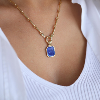 Altın Blue Paraiso Kolye