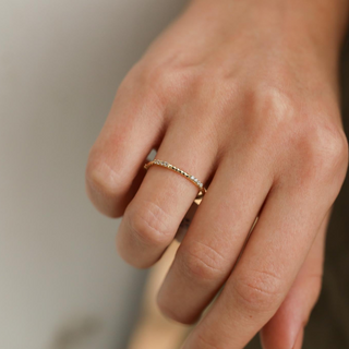 Burgu Minimalist Altın Yüzük