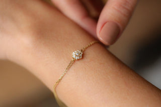 Baget Ve Tektaş Minimal Altın Zincir Bileklik