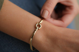 Balık Sırtı Altın Bileklik