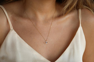 Çizim Göz Altın Kolye