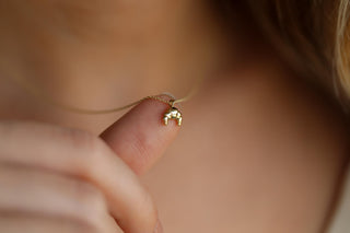 Mini Kruvasan Altın Kolye