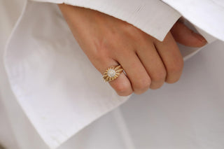 Taşlı Şövalye Altın Yüzük