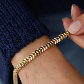 Altın Loila Crop Bileklik – 14 Ayar Altın | CHN Kuyumculuk