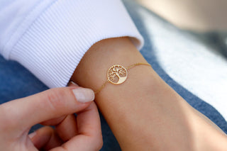 Hayat Ağacı Altin Bileklik