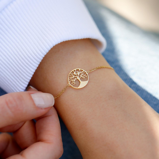 Hayat Ağacı Altin Bileklik