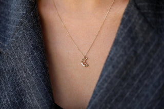 Altın Burgu Ay Kolye