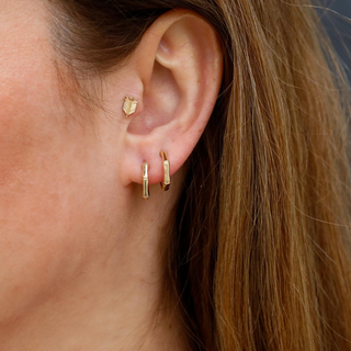 Mini Bones Altın Küpe