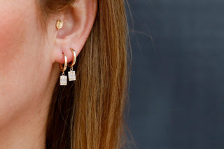 Baget Halka Altın Küpe