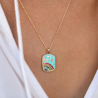 Gökkuşağı Altın Kolye