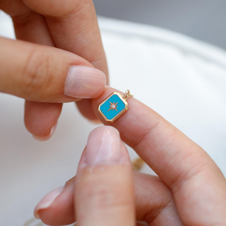 Mini Kutup Yıldız Altın Kolye