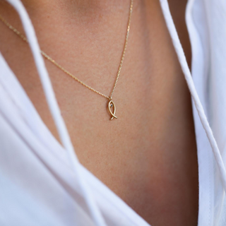 Mini Balık Altın Kolye