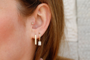 Mini Yıldız Altın Piercing