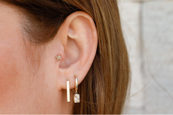 Star Altın Piercing