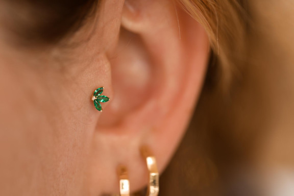Altın Green Hulp Piercing