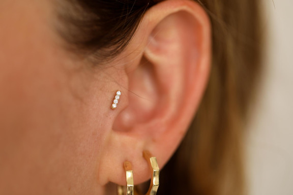 Altın Loren Piercing