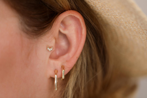 Altın Fiora Piercing